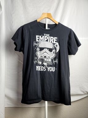 Funko Black Star Wars Stormtrooper 'The Empire Needs You' Graphic Tee